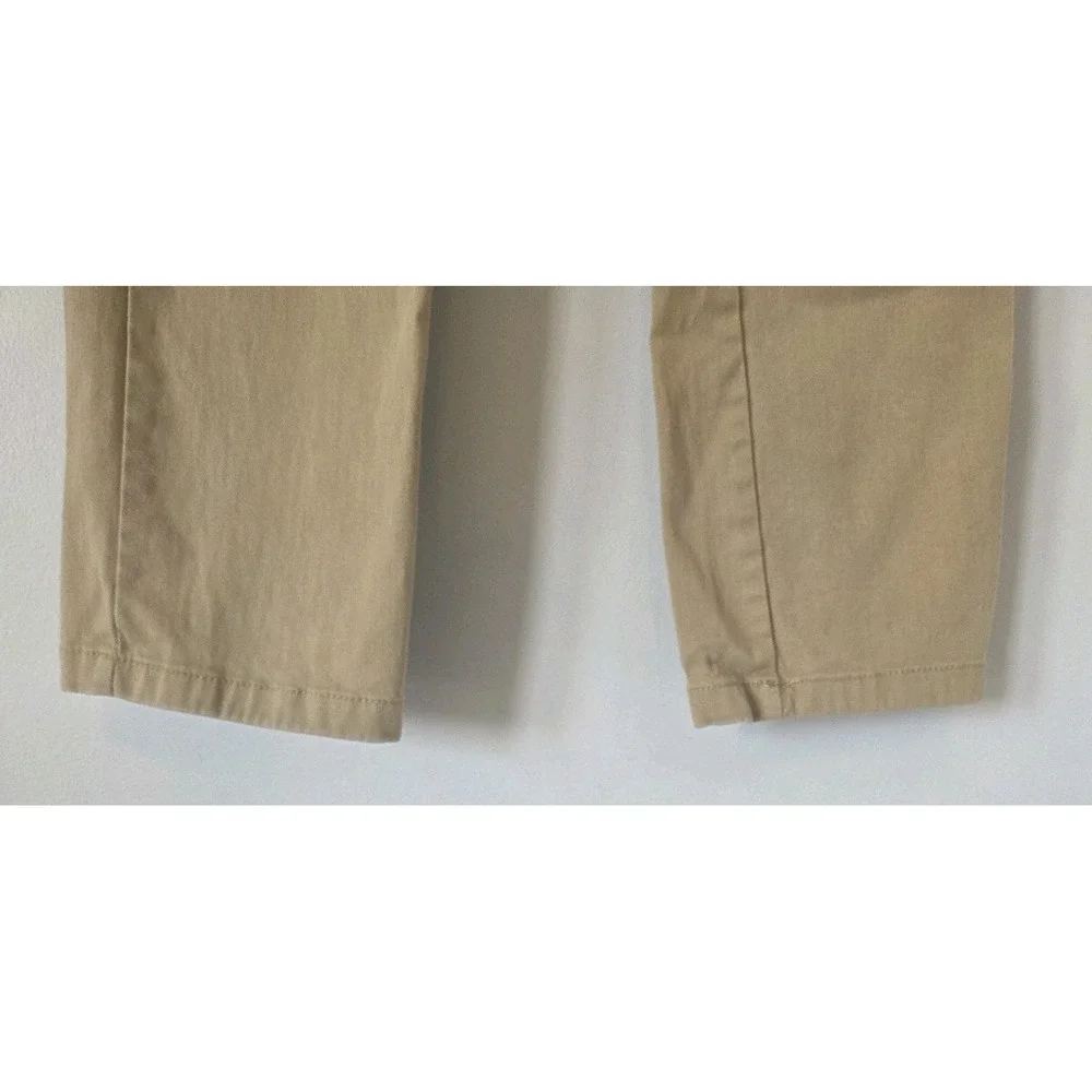 The Children's PlaceBoys Uniform Stretch Straight Chino Khaki Pants Sz 12 Slim